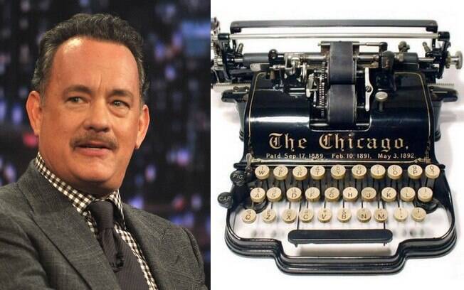 Se a sua intenção é conquistar Tom Hanks, basta mandar uma maquina de escrever para ele. Fã de antiguidades, o ator tem uma coleção de máquinas em casa