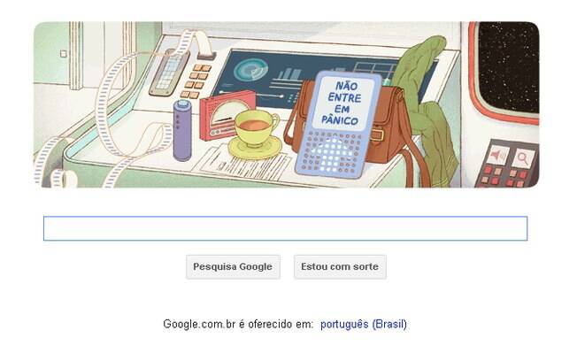 Doodle interativo do Google faz homenagem ao escritor Douglas Adams