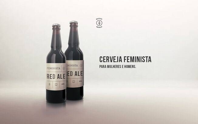 Cerveja Feminista é vendida em garrafas de 600ml, por R$ 14