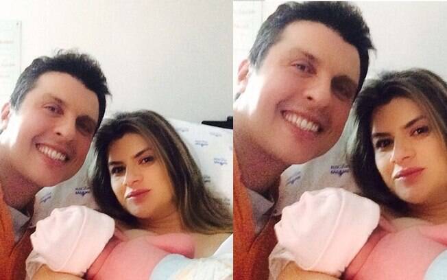 Mirella Santos com Ceará e a filha Valentina