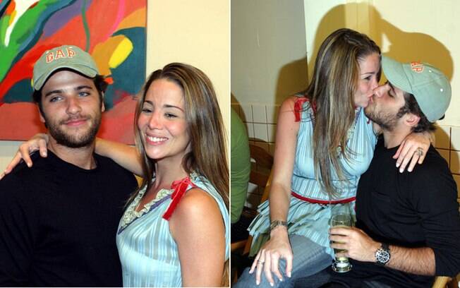 Danielle Winits e Bruno Gagliasso ficaram noivos em 2004. O amor era tanto, que a atriz fez uma tatuagem em homenagem ao ator e até chegou a marcar a data do casamento