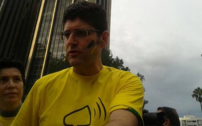 Rogerio Chequer no protesto do último dia 15 de março: a mais festejada figura dos atos