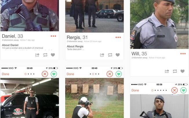 Tumblr compila perfis de agentes no Tinder: fardas e armas são usadas para conquista