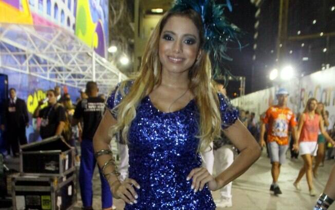A cantora Anitta fez show em camarote de supermercado na Sapucaí, no Rio de Janeiro, na madrugada deste sábado (1º)