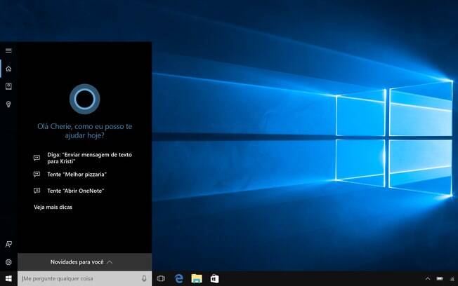 Assistente virtual Cortana chegou a computadores após grande atualização no Windows 10