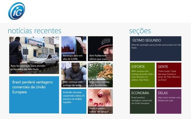 iG Notícias para Windows 8