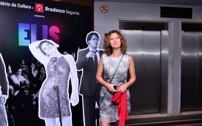 Na noite de sábado (8), Patrícia Pillar foi assistir ao musical sobre Elis Regina no Rio de Janeiro