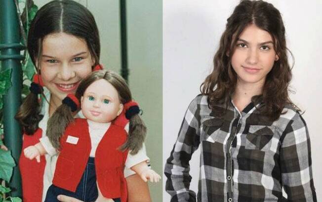 Mili: em 1997, Fernanda Souza. Em 2013, Giovanna Grigio