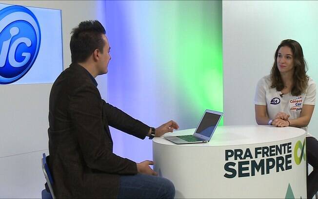 Bia Figueiredo no programa Pra Frente Sempre da TViG