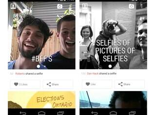 Lançado inicialmente somente para Android, o Selfies é um app e uma rede social voltada para os autorretratos feitos com celulares