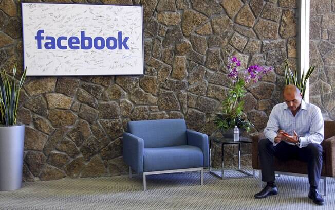 Recepção da sede do Facebook, em Palo Alto, Califórnia (EUA)