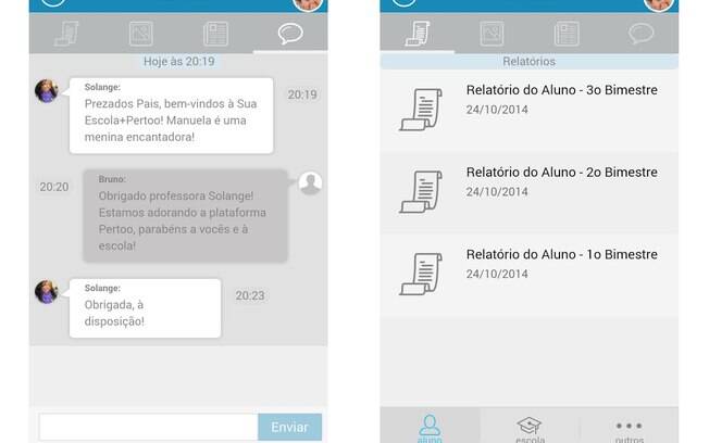 Pertoo é aplicativo brasileiro que substitui a agenda escolar e estreita a comunicação entre escola e pais. Gratuito, está disponível para Android e iOS