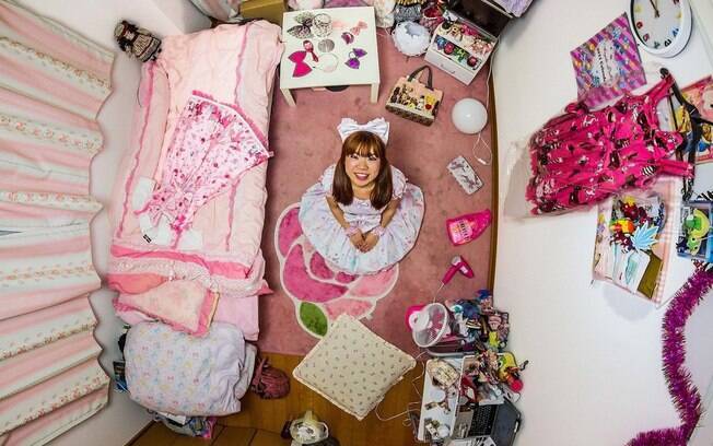 Quarto de Ryoko, 25 anos, engenheira de Tecnologia da Informação em Tóquio, Japão Quarto de Ryoko, 25 anos, engenheira de Tecnologia da Informação em Tóquio, Japão