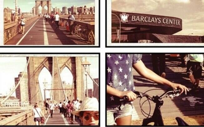 Beyoncé deixa carro em casa e vai de bicicleta para show