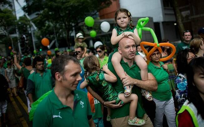 Saint Patrick's Day é comemorado em Cingapura (foto de março de 2013)