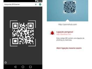 Gratuito, o Kaspersky QR Scanner roda em aparelhos Android e iOS e protege o usuário de links maliciosos escondidos em códigos QR