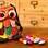 Bolsa Coruja Patchwork com 28 ovinhos de chocolate ao leite. De Tchocolath – R$ 89,00. Foto: Divulgação/Tchocolath