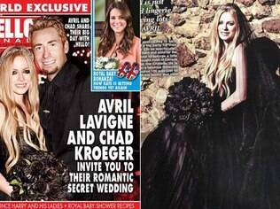 Avril Lavigne e Chad Kroeger se casaram em união gótica em castelo na França, em 29 de junho