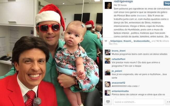 Vesgo se despede de Ceará em post no Instagram