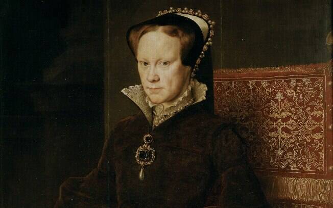 Maria 1ª (1516-1558): conhecida como a 'rainha sanguinária' da Inglaterra, ela perseguiu e causou a morte de milhares de protestantes. Foto: Wikimedia Commons