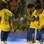 Neymar e Fred dançam após o atacante marcar gol do Brasil. Foto: Mowa Press