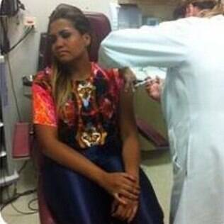 Gaby Amarantos no hospital