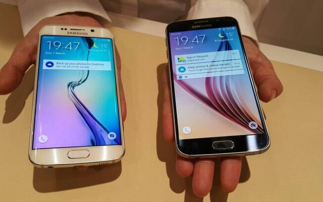 Galaxy S6 Edge e Galaxy S6 são as grandes novidades da Samsung para o MWC 2015. Foto:  Emily Canto Nunes