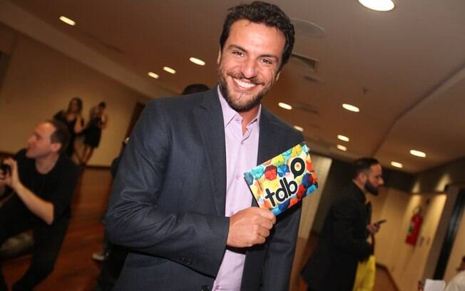 Rodrigo Lombardi no prêmio Sorriso do Bem, em São Paulo
