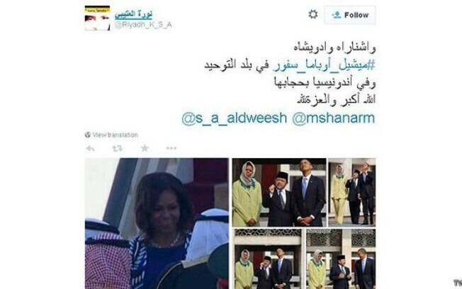 Blogueiro saudita criticou primeira-dama por usar véu na Indonésia, mas não na Arábia Saudita