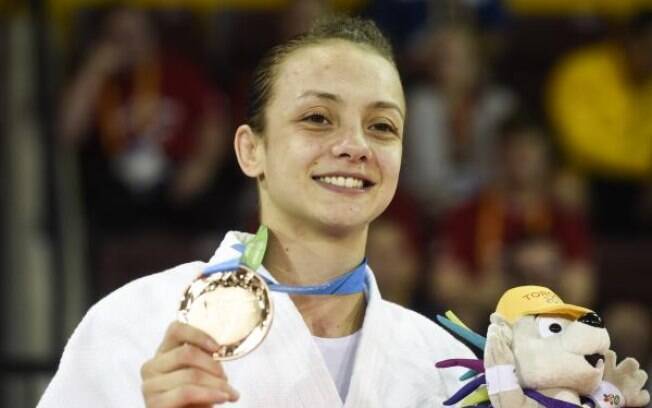 A estreante Nathália Brígida, 22, levou o bronze até 48 kg