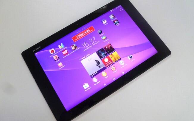 Mais leve e fino do que iPad Air, Xperia Z2 Tablet traz 4G e TV Digital por R$ 2.000