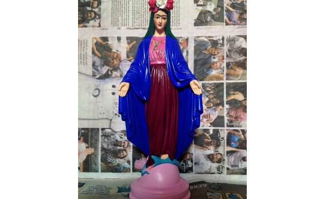 Justiça proíbe venda de esculturas de santos católicos inspirados na cultura pop. Foto: Reprodução/Instagram
