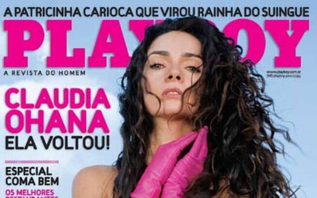 Claudia Ohana estampou a capa da 'Playboy' aos 45 anos