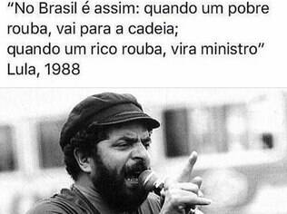 Frase de Lula viraliza na internet nesta quarta