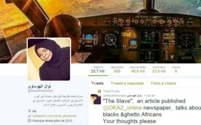 Mensagens contra racismo e violência doméstica no Twitter fizeram com que Al-Hawsawi fosse alvo de trolls