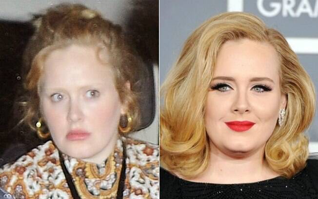 Adele curtiu a noite londrina sem sua maquiagem de olhos marcados característica