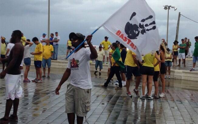 Em Salvador, na Bahia, os manifestantes começaram a chegar por volta das 9h. Foto: iG Bahia