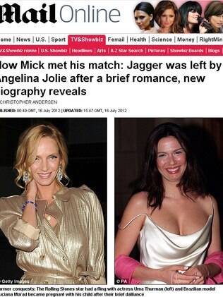 Luciana Gimenez e Uma Thurman: os casos de Mick Jagger