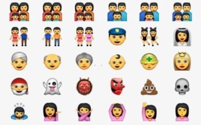 Emojis da nova geração mostram famílias com dois pais e duas mães