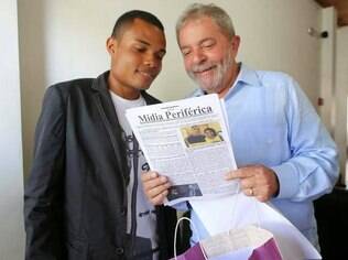 Enderson Araújo apresentou o blog ao ex-presidente Lula no ano passado