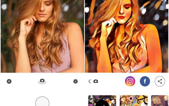 Comparação entre imagem original e editada mostra as mudanças visíveis oferecidas pelo Prisma Comparação entre imagem original e editada mostra as mudanças visíveis oferecidas pelo Prisma