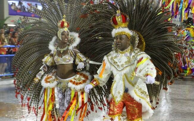 Ailton Graça no desfile do Salgueiro