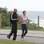 Deborah Secco colocou os exercícios ao lado do promoter Amin Khader, na orla da Barra da Tijuca (13/07/12). Foto: AgNews