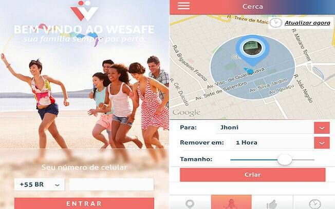 Wesafe é um aplicativo de geolocalização ideal para os pais que querem localizar seus filhos