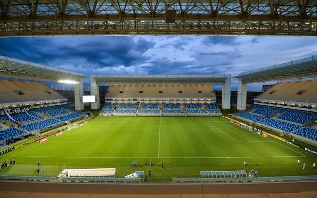 Vista geral da Arena Pantanal, em Cuiabá