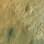 Imagem colorizada feita pela sonda Mars Reconnaissance mostra o Curiosity e sua área de pouso (em azul) (17/08/2012). Foto: Nasa JPL