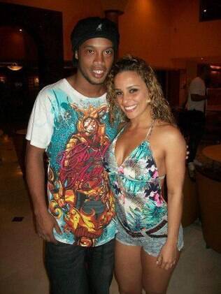 Mirian Barreto e Ronaldinho Gaúcho