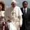 Acompanhado do presidente de Camarões, Paul Biya, e da primeira-dama, Chantal, Papa Bento 16 visita o palácio presidencial em Yaonde. Foto: Reuters/Romeo Ranoco