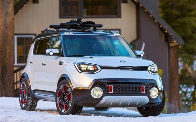 O conceito Kia Trailster era um estudo de como seria um Kia Soul com tração nas quatro rodas e design mais aventureiro.