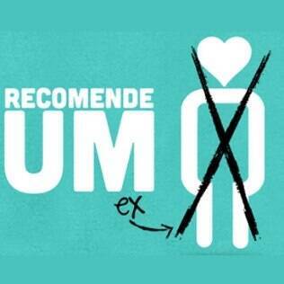 A logomarca do site 'Recomende um Ex'